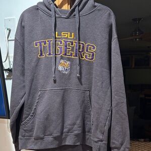 LSU Tigers Charcoal Hoodie. Size XL